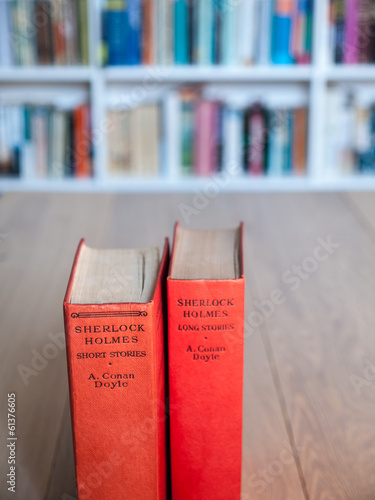 Aged copies of sherlock holmes stories