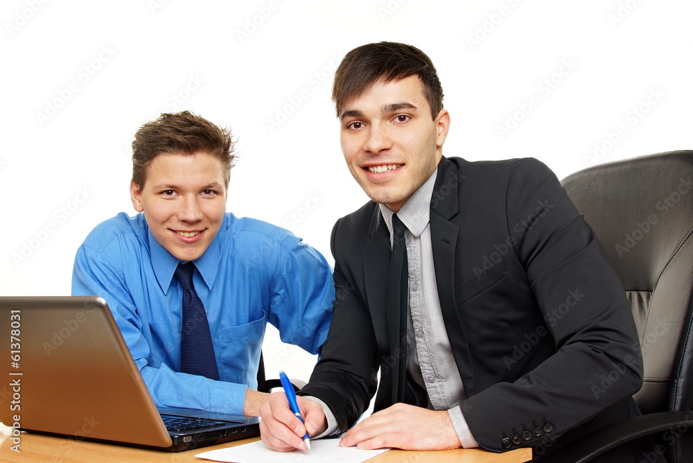 Business people in dealing with business matters Business people in dealing with business matters
