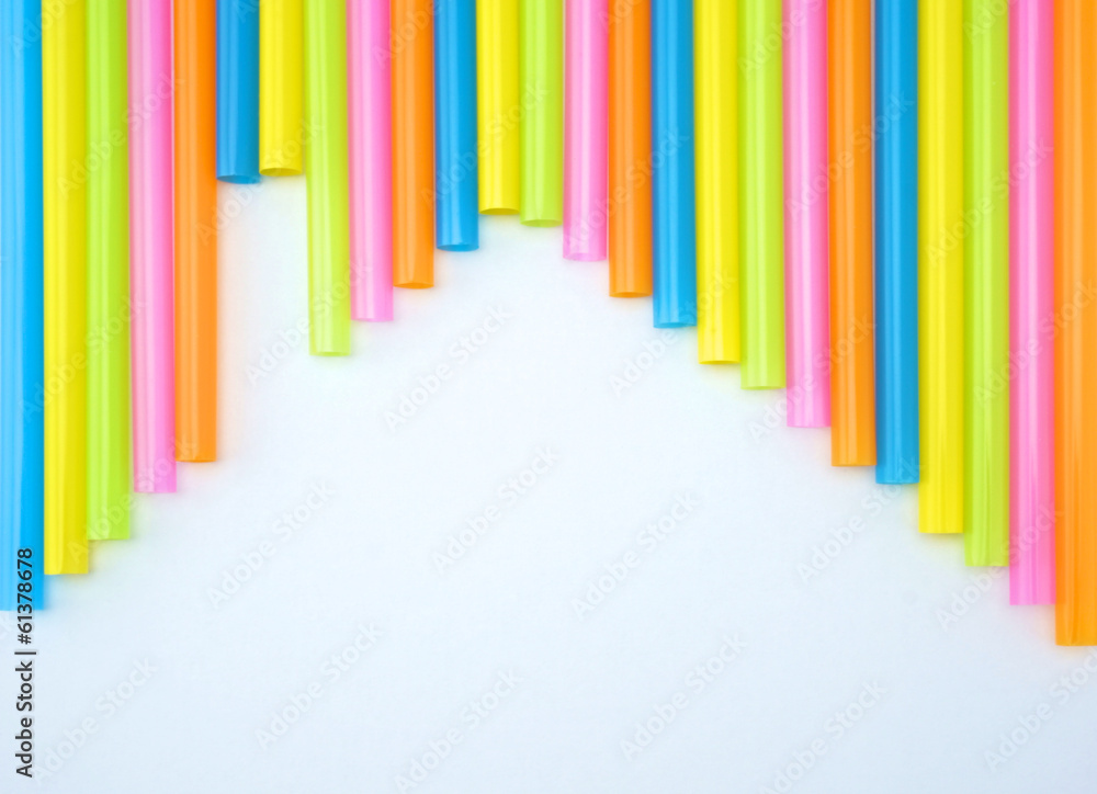 Colorful straight straw house Colorful straight straw house