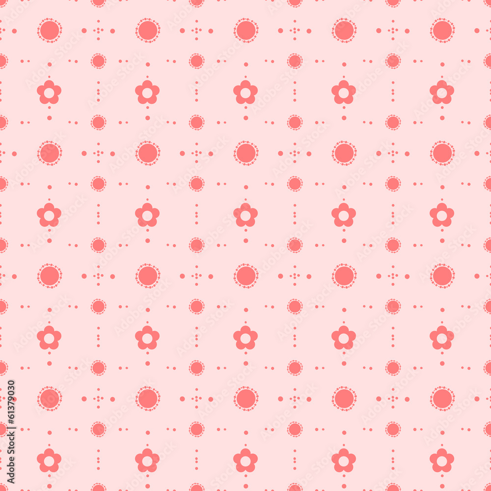 seamless check with flowers and spots seamless check with flowers and spots