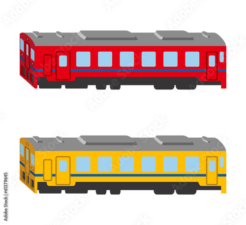 Train set, Isolated, side view