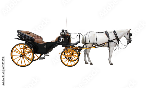 Canvas Print Horse Cart