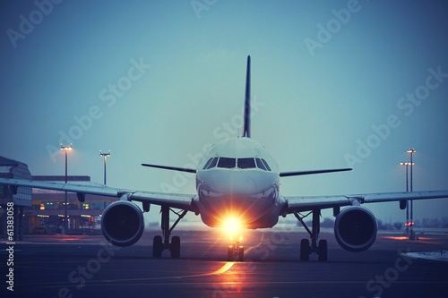 Airport at night