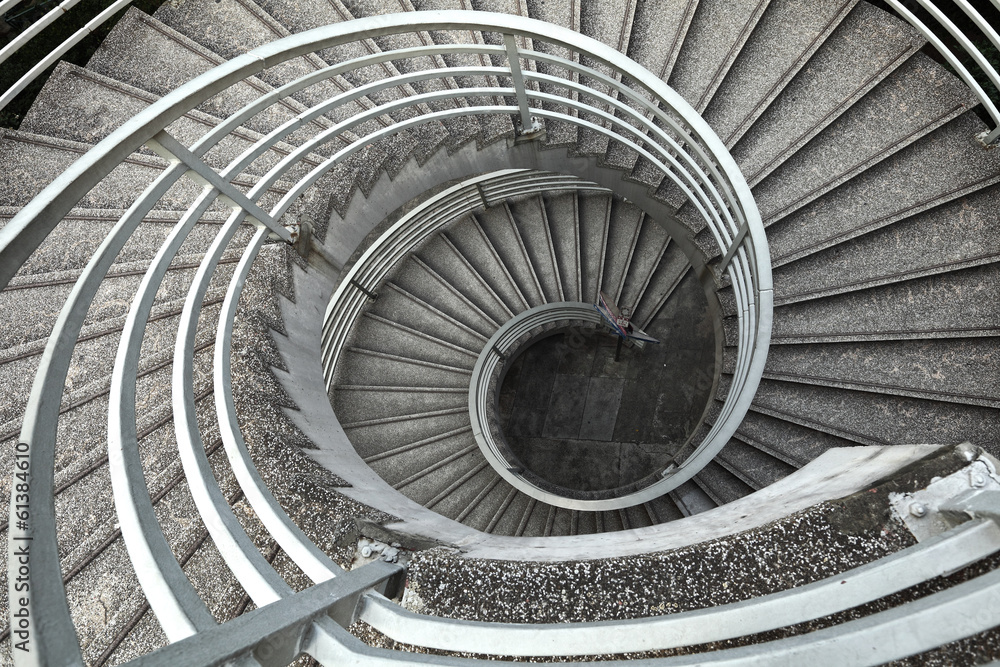 Fototapeta premium Spiral staircase
