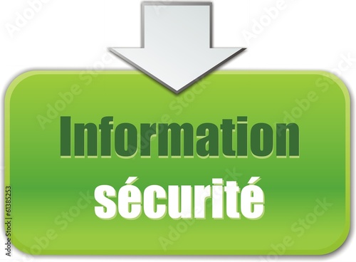 bouton information sécurité