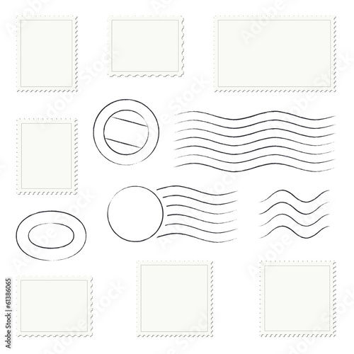 Sammlung - Briefmarken + Stempel