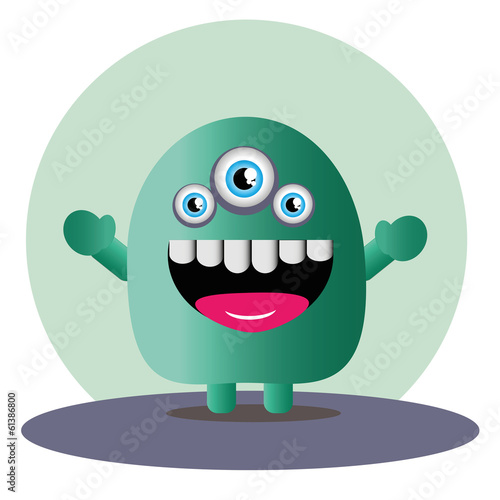 Friendly Alien vector graphic
