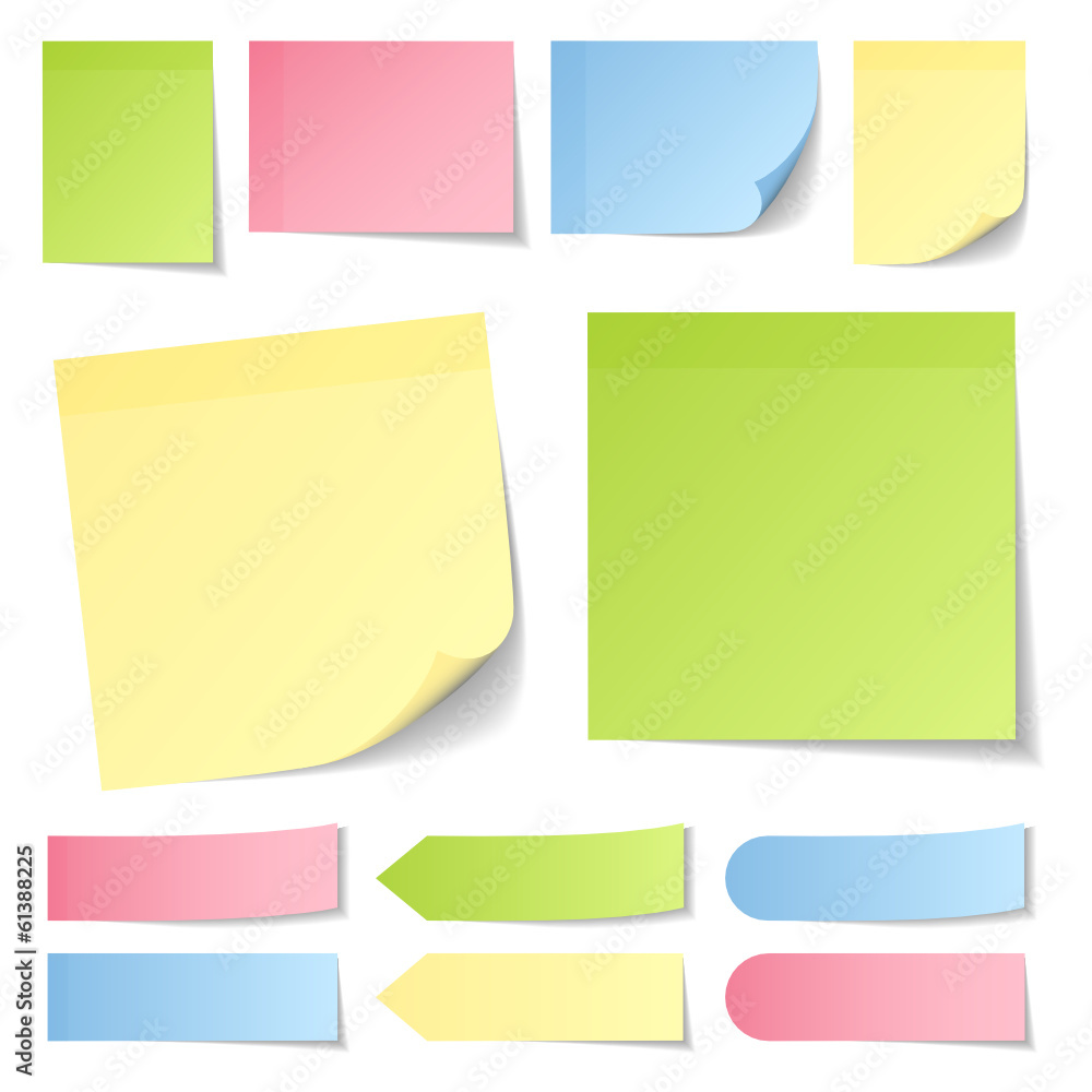 Stick Notes Mix Color Collection Stick Notes Mix Color Collection