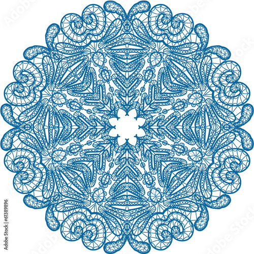 Abstract circle lace pattern.