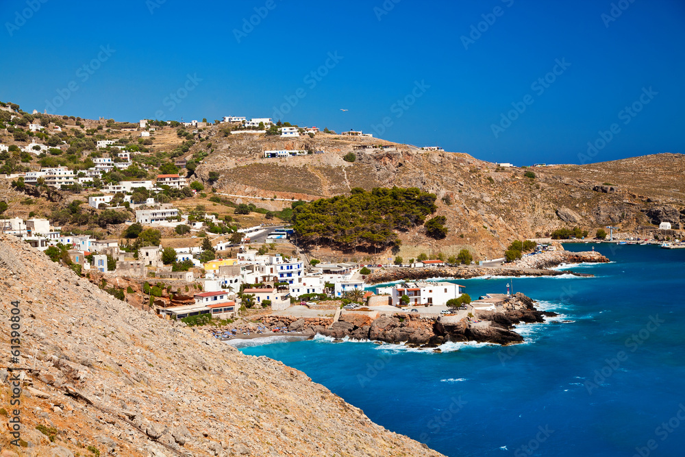 Fototapeta premium Little village Chora Sfakion