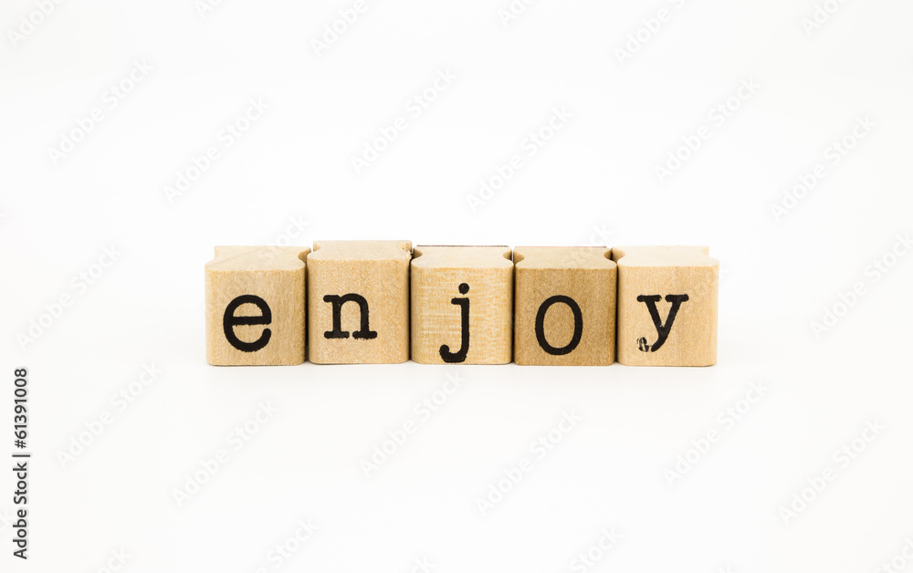 enjoy wording, feeling and emotion concept enjoy wording, feeling and emotion concept