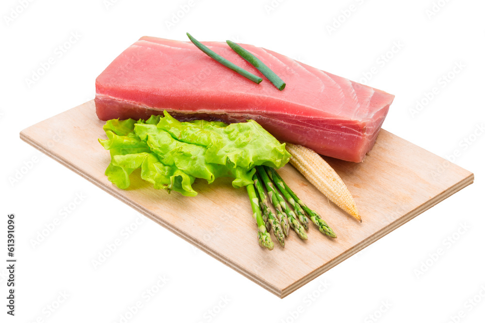 Tuna raw steak Tuna raw steak