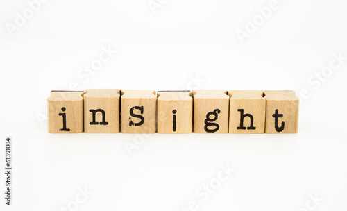 insight wording, intelligence and knowledge concept photo