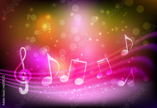 Pink music background