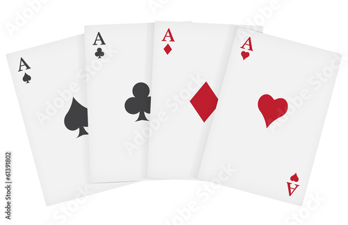 aces playing cards suits