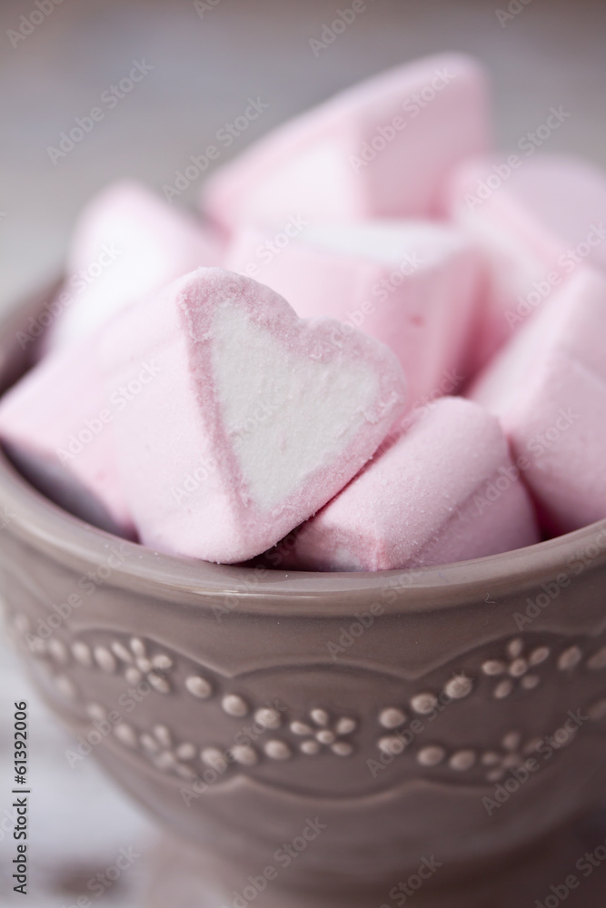 heart marshmallows