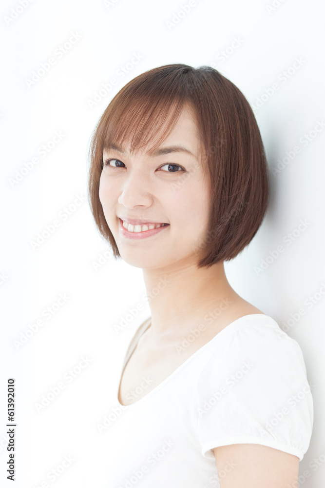笑顔の女性 笑顔の女性
