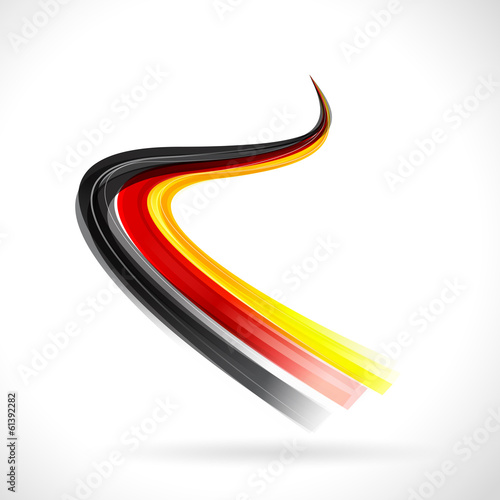 Abstrakte Deutschland Flagge