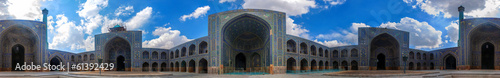 Courtyard of Imam Mosque in Isfahan, Iran photo