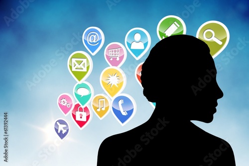 Wallpaper Mural Composite image of computer applications Torontodigital.ca