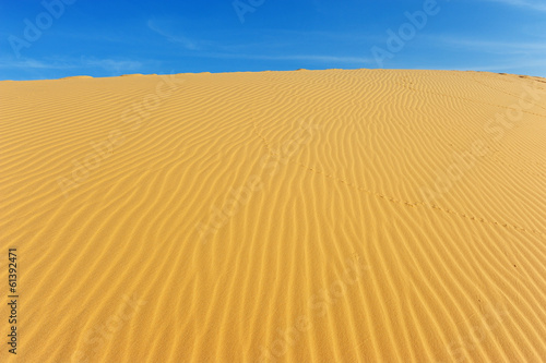 Sand Pattern Textured on Sand Dunes