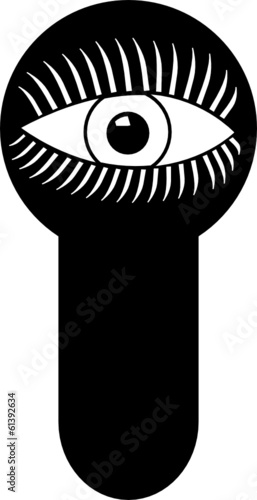eye spy through keyhole