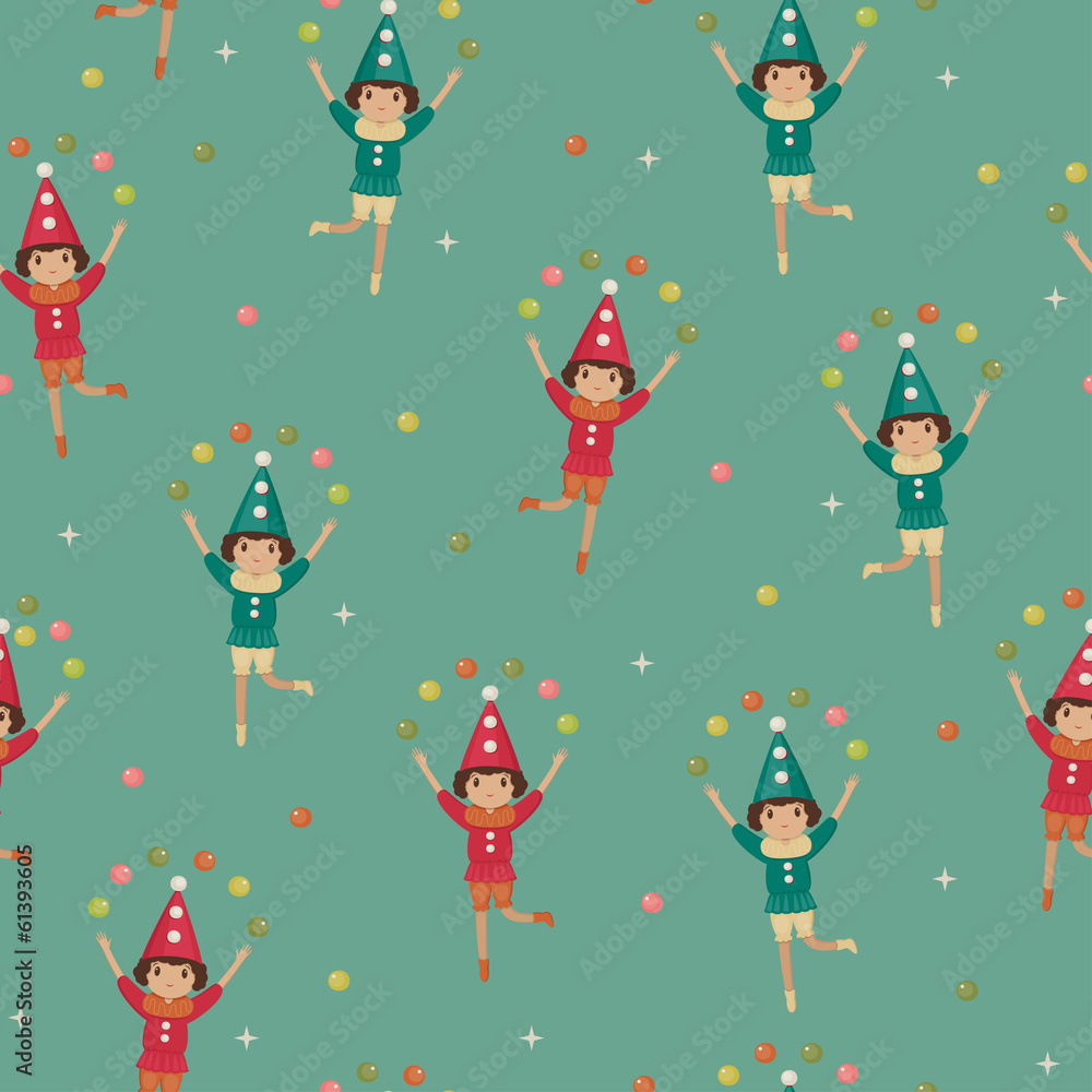 Seamless wallpaper with harlequins