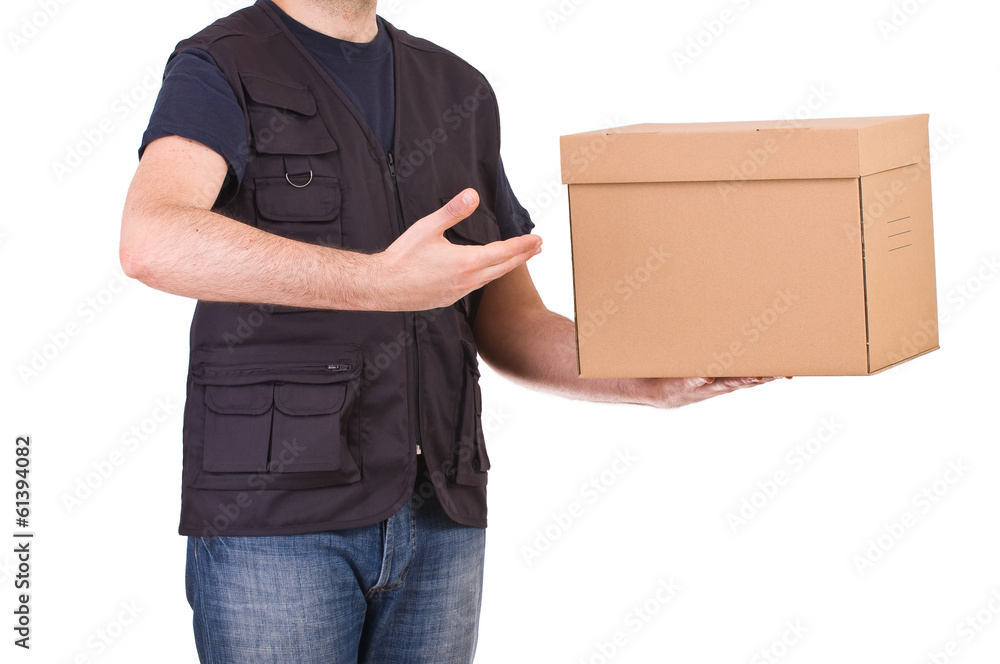 Delivery man. Delivery man.