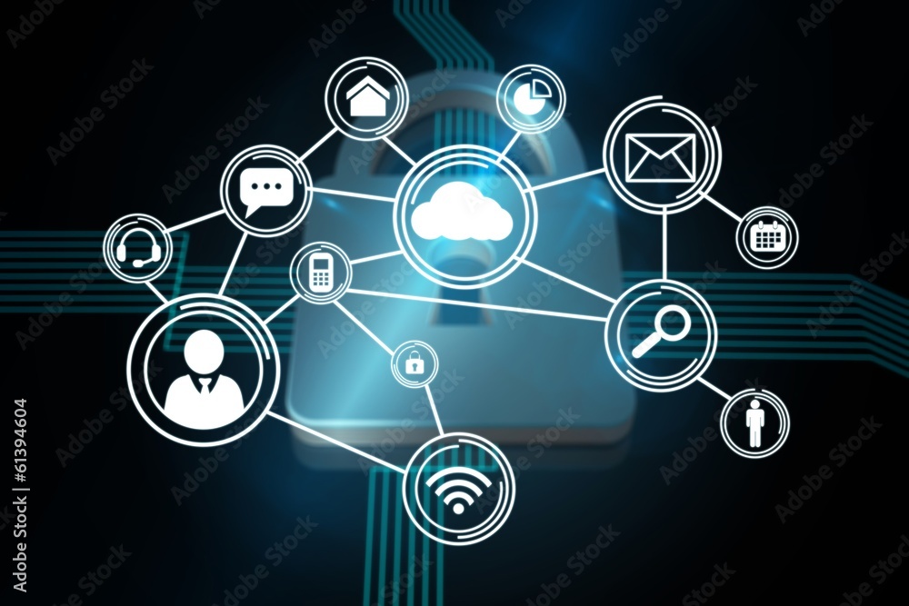 Composite image of technology interface Composite image of technology interface