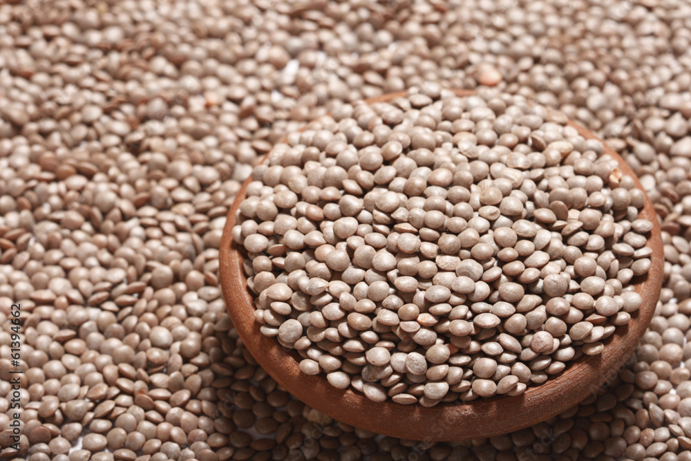 Obraz premium Black masoor dal – an Indian Lentil often used for making Dal Ma