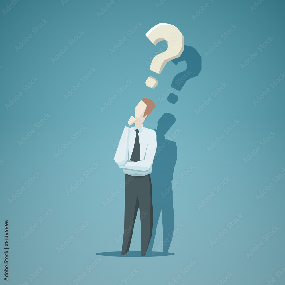 Dilemma of businessman Dilemma of businessman