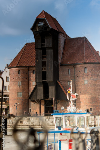 The crane in Gdansk, Poland