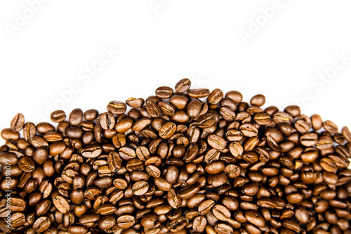 Coffee Border.  Coffee beans frame 