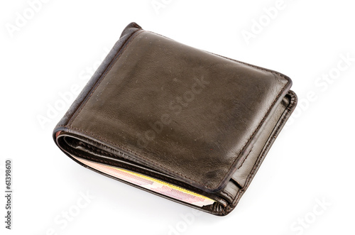 Wallet isolated white background