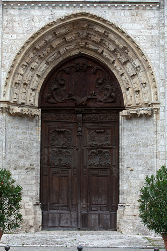 Blois - The entrance to Church of St-Nicolas.