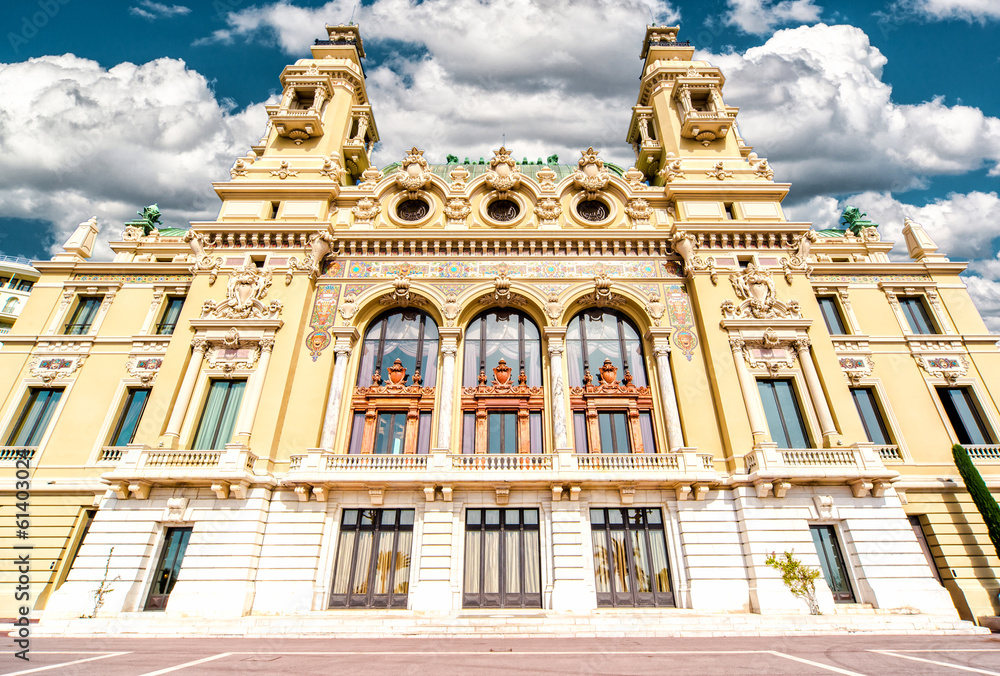 Fototapeta premium Facade of Monte-Carlo Casino and Opera House, Monaco
