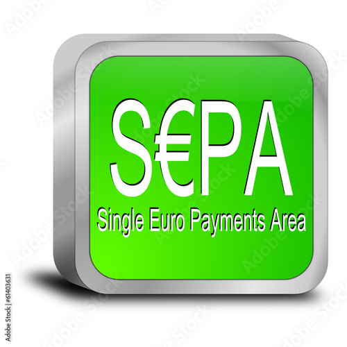 SEPA - Single Euro Payments Area - Button