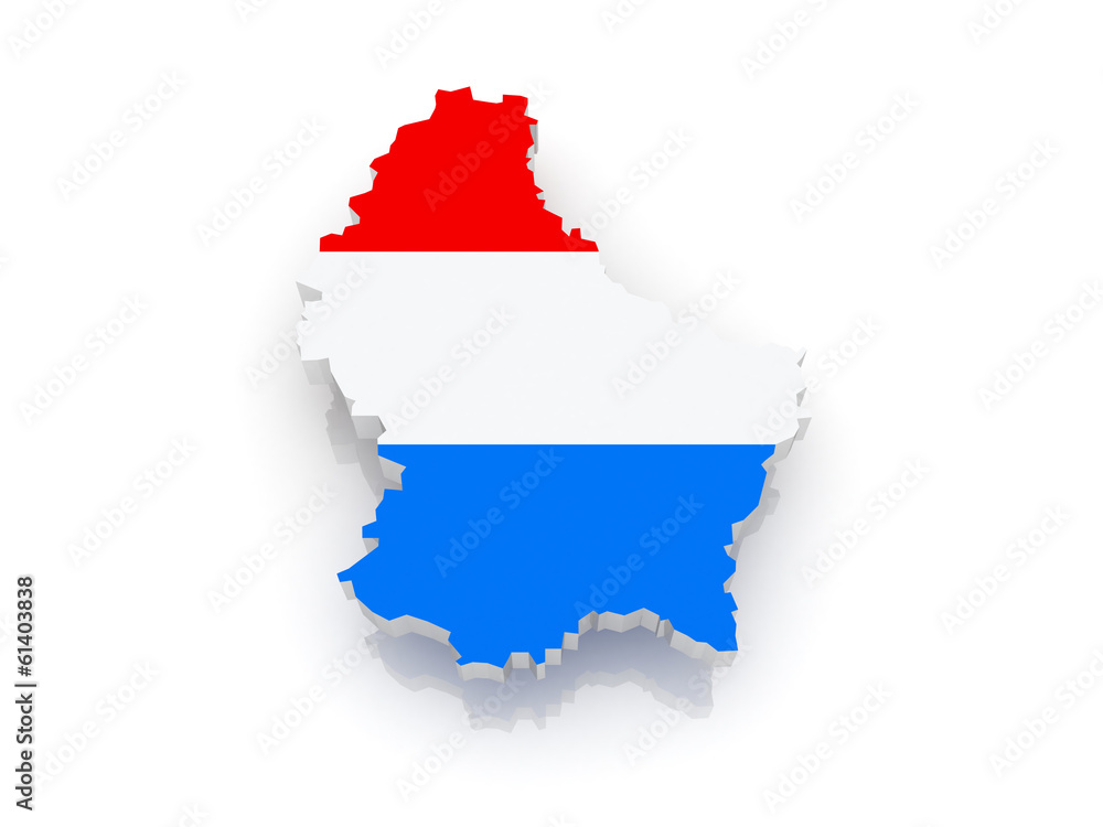 Fototapeta premium Map of Luxembourg.