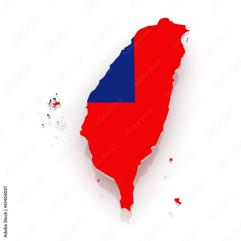 Fototapeta premium Map of Taiwan