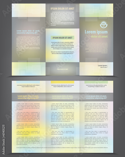 Trifold business brochure template