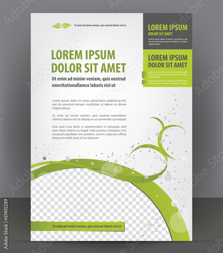 Vector brochure, flyer, magazine and cover empty template
