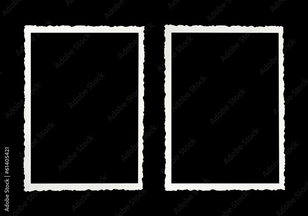 Two scalloped frames Two scalloped frames