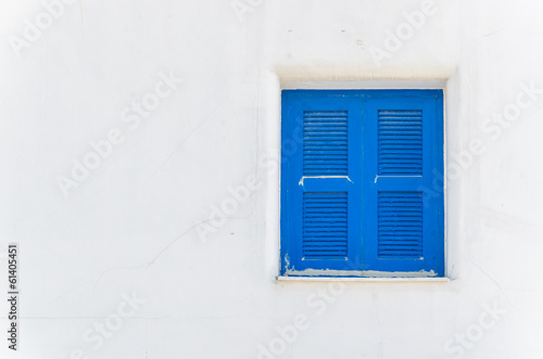 Greece window santorini style © siraphol