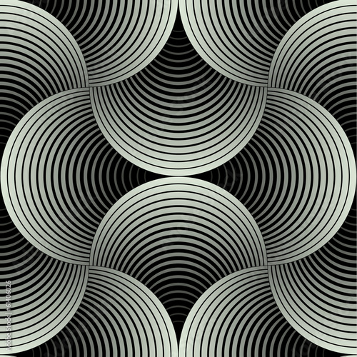 Fototapeta Ozdobna geometryczna płatek siatka, abstrakcjonistyczny wektorowy bezszwowy wzór