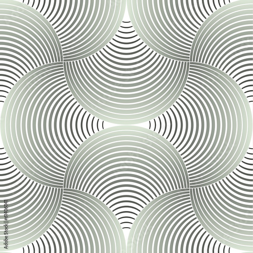 Ornate Geometric Petals Grid, Abstract Vector Seamless Pattern