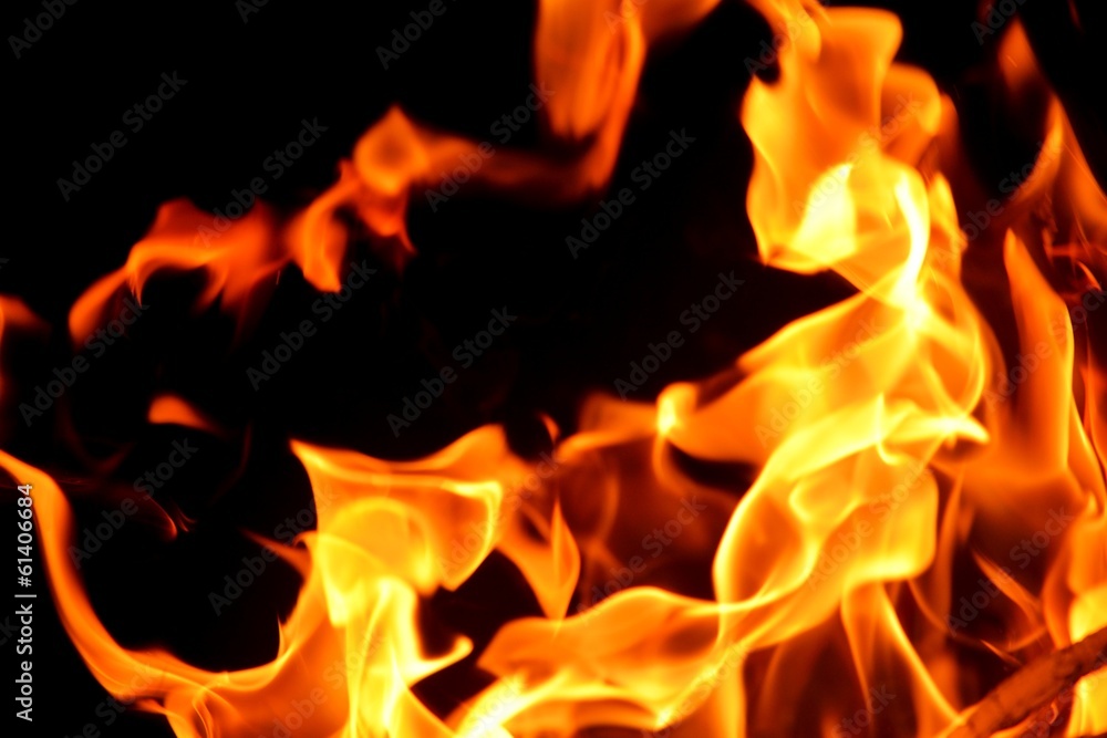 fire flame on black background fire flame on black background