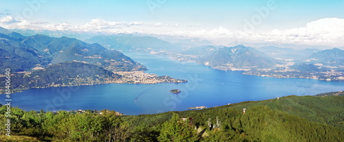 Fotografie, Obraz Panorama sur le Lac Majeur