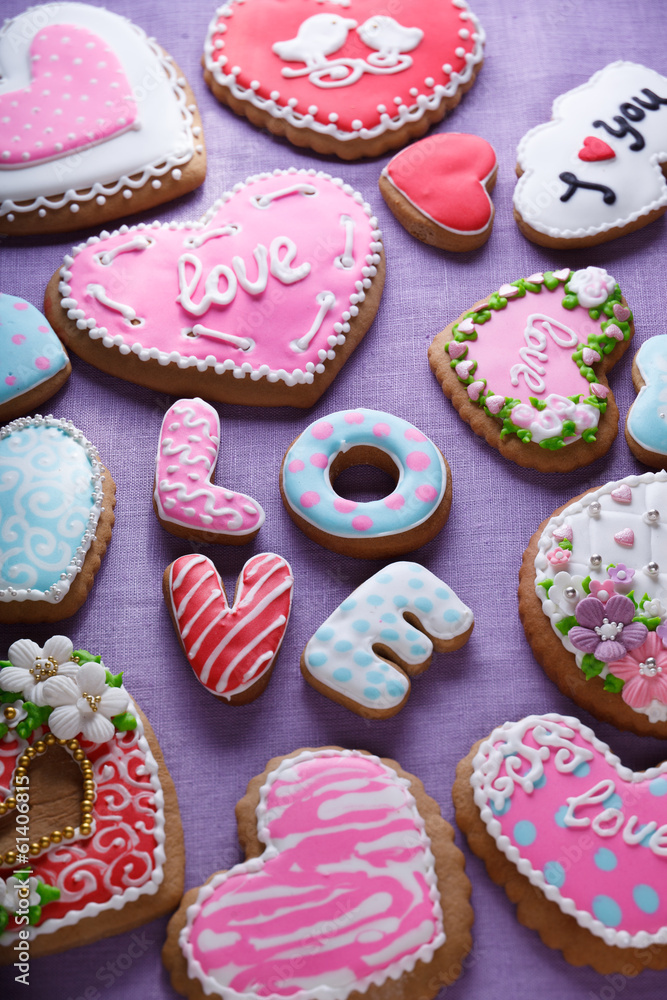 St. Valentine's cakes - Stock Image St. Valentine's cakes - Stock Image