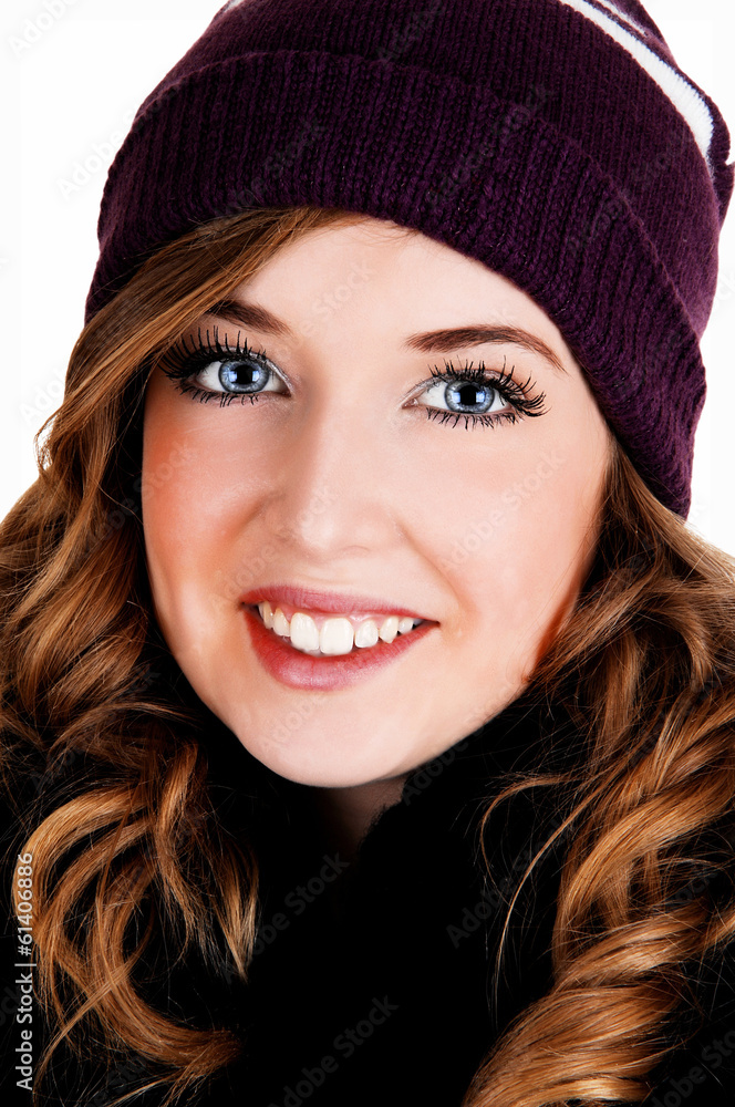 Head shot of girl. Head shot of girl.