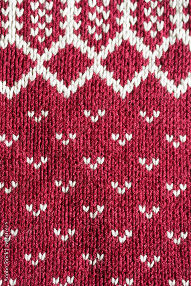 maglia di lana rossa